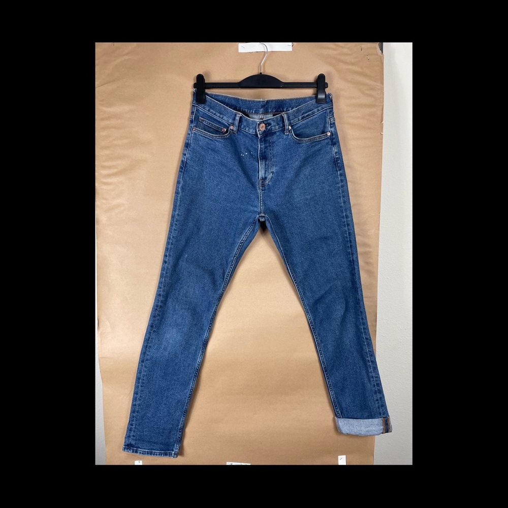Slim fit denim pants